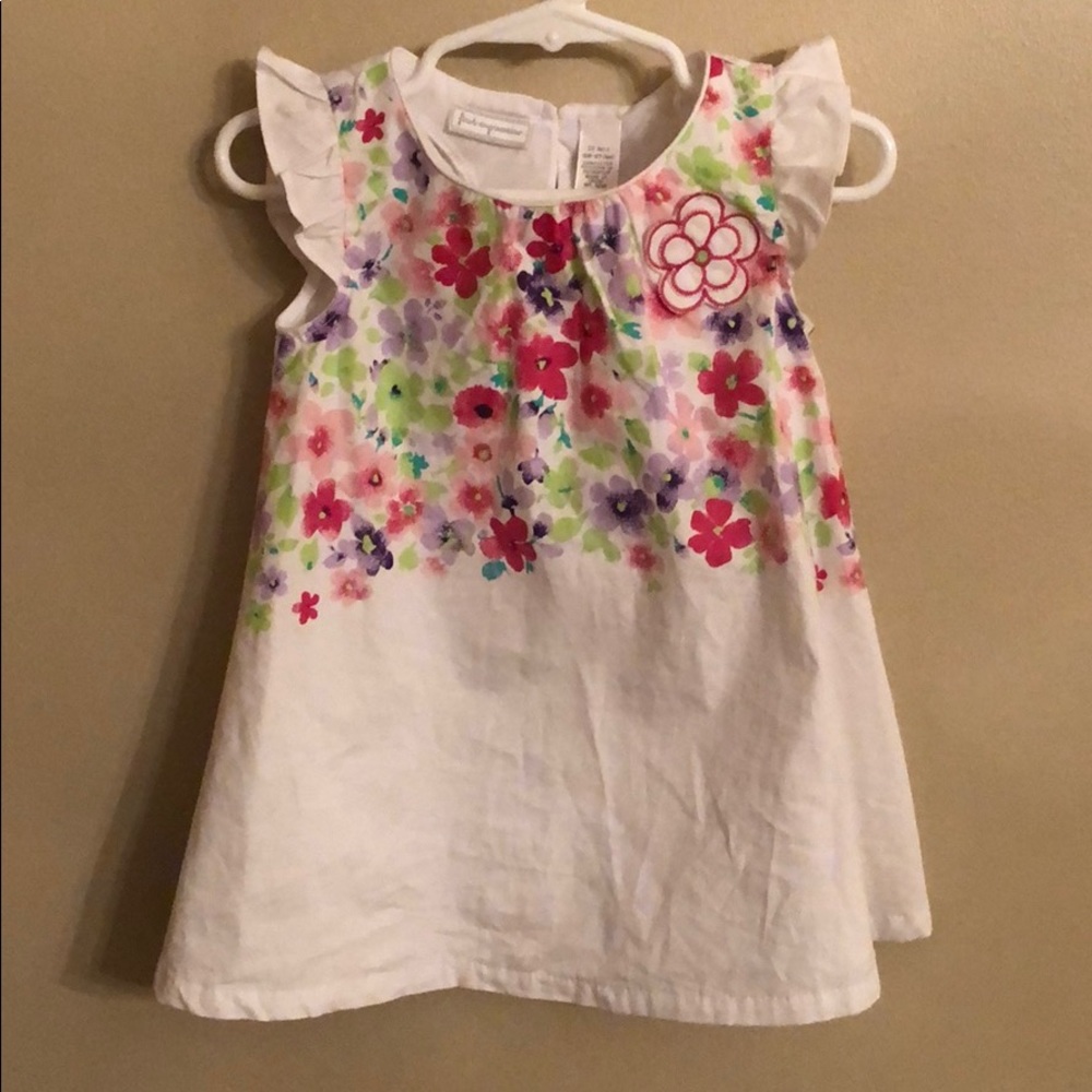 ADORABLE white and floral baby dress!!
